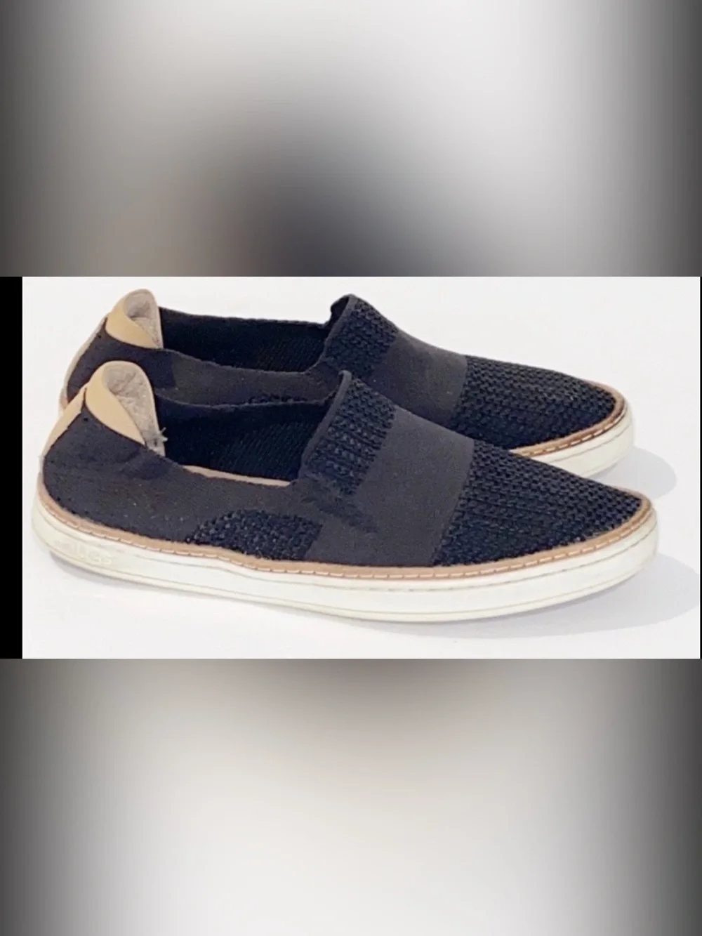 Authentic UGG designer black slip on sneakers sz 7.5